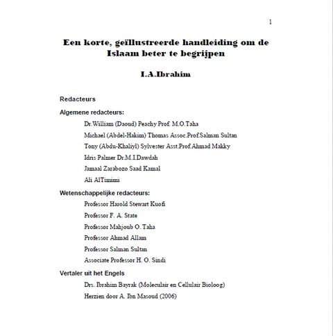 Een korte, geïllustreerde handleiding om de Islaam beter te begrijpen