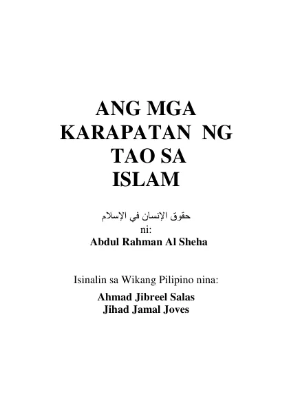 Ang mga karapatan ng tao sa islam